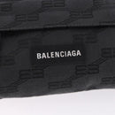 BALENCIAGA Body Bag Canvas Black Auth 195910A-18
