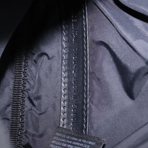 BALENCIAGA Body Bag Canvas Black Auth 195910A