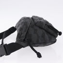 BALENCIAGA Body Bag Canvas Black Auth 195910A-4