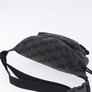 BALENCIAGA Body Bag Canvas Black Auth 195910A-6