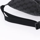 BALENCIAGA Body Bag Canvas Black Auth 195910A-7