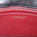 CHANEL V stitch Chain Shoulder Bag Lamb Skin Black Gold CC Auth 195911V-16