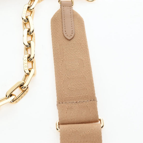 LOUIS VUITTON Monogram Emboss Kussan PM Shoulder Bag Taupe M21263 Auth 195912V