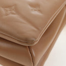 LOUIS VUITTON Monogram Emboss Kussan PM Shoulder Bag Taupe M21263 Auth 195912V-23