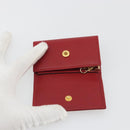 GUCCI GG Marmont Key Case Leather Red Gold 456118 Auth 195916M-13