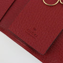GUCCI GG Marmont Key Case Leather Red Gold 456118 Auth 195916M-15