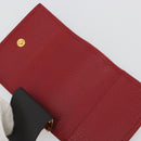 GUCCI GG Marmont Key Case Leather Red Gold 456118 Auth 195916M-18