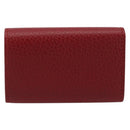GUCCI GG Marmont Key Case Leather Red Gold 456118 Auth 195916M-3