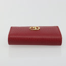 GUCCI GG Marmont Key Case Leather Red Gold 456118 Auth 195916M-6