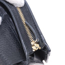 GUCCI GG Marmont Bifold Wallet Leather Black Gold 456126 Auth 195918A-9