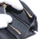GUCCI GG Marmont Bifold Wallet Leather Black Gold 456126 Auth 195918A-10