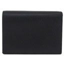 GUCCI GG Marmont Bifold Wallet Leather Black Gold 456126 Auth 195918A-2