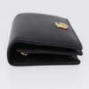GUCCI GG Marmont Bifold Wallet Leather Black Gold 456126 Auth 195918A-4