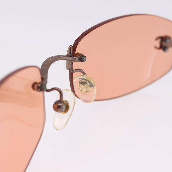 CHANEL Sunglasses COCO Mark Brown CC Auth 195920V