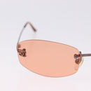 CHANEL Sunglasses COCO Mark Brown CC Auth 195920V-3