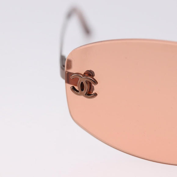CHANEL Sunglasses COCO Mark Brown CC Auth 195920V