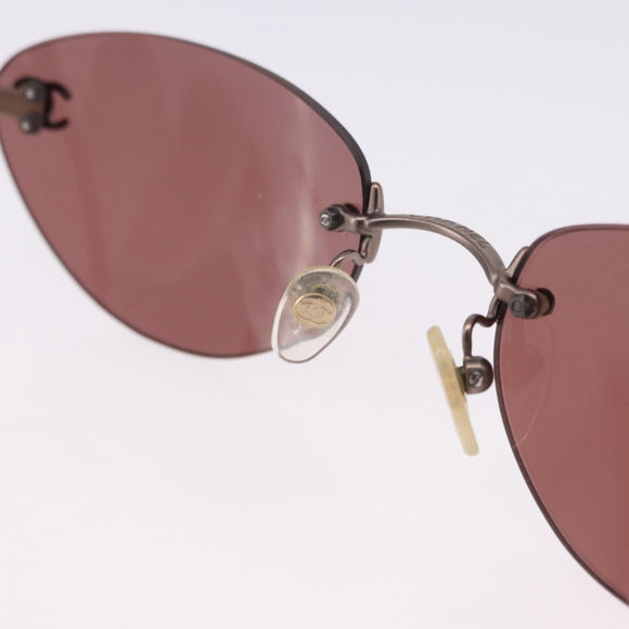 CHANEL Sunglasses COCO Mark Brown CC Auth 195921V
