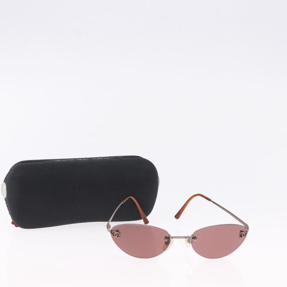 CHANEL Sunglasses COCO Mark Brown CC Auth 195921V