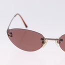 CHANEL Sunglasses COCO Mark Brown CC Auth 195921V-3
