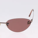 CHANEL Sunglasses COCO Mark Brown CC Auth 195921V-4