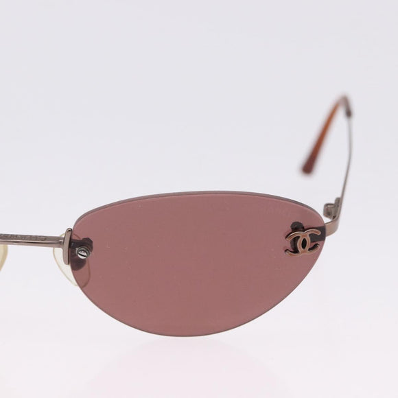 CHANEL Sunglasses COCO Mark Brown CC Auth 195921V
