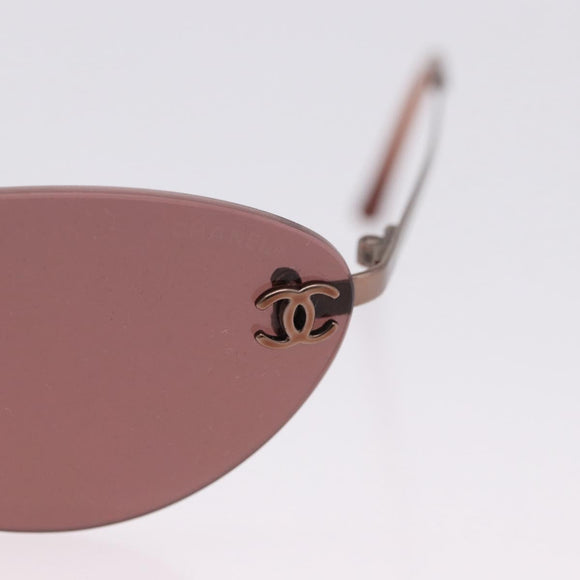 CHANEL Sunglasses COCO Mark Brown CC Auth 195921V