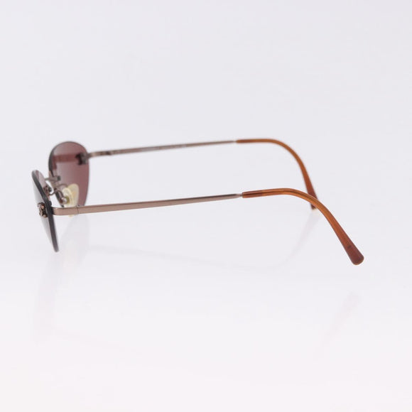 CHANEL Sunglasses COCO Mark Brown CC Auth 195921V