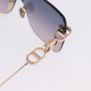Christian Dior Sunglasses metal Gold Auth 195922M-8