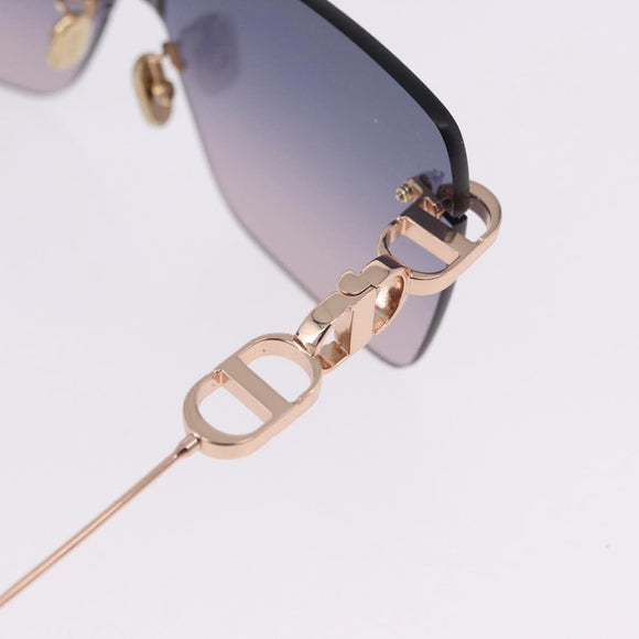 Christian Dior Sunglasses metal Gold Auth 195922M