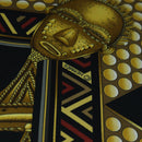 HERMES Carre 90 Scarf ”L'OR DES CHEFS” Silk Black Auth 195923M-13