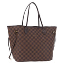 LOUIS VUITTON Damier Ebene Neverfull MM Tote Bag N51105 LV Auth 195924V-1