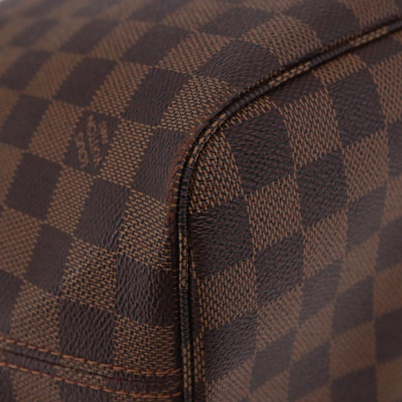 LOUIS VUITTON Damier Ebene Neverfull MM Tote Bag N51105 LV Auth 195924V