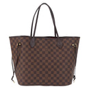 LOUIS VUITTON Damier Ebene Neverfull MM Tote Bag N51105 LV Auth 195924V-13