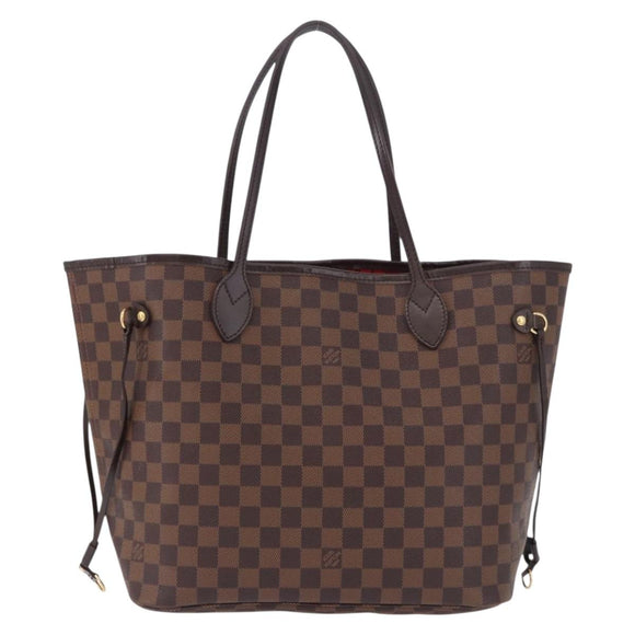 LOUIS VUITTON Damier Ebene Neverfull MM Tote Bag N51105 LV Auth 195924V