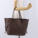 LOUIS VUITTON Damier Ebene Neverfull MM Tote Bag N51105 LV Auth 195924V-24