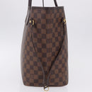 LOUIS VUITTON Damier Ebene Neverfull MM Tote Bag N51105 LV Auth 195924V-4