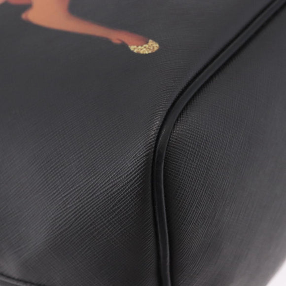 GIVENCHY Bambi Disney Collaboration Tote Bag PVC Black Gold Auth 195925A