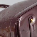 LOUIS VUITTON Monogram Vernis Alma GM Hand Bag Violet M93594 LV Auth 195927V-11