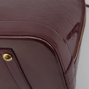 LOUIS VUITTON Monogram Vernis Alma GM Hand Bag Violet M93594 LV Auth 195927V-12