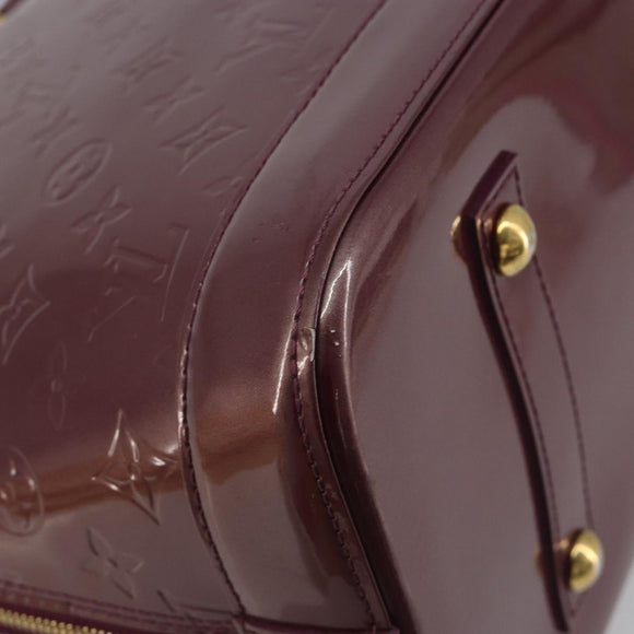 LOUIS VUITTON Monogram Vernis Alma GM Hand Bag Violet M93594 LV Auth 195927V