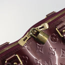 LOUIS VUITTON Monogram Vernis Alma GM Hand Bag Violet M93594 LV Auth 195927V-14
