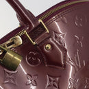 LOUIS VUITTON Monogram Vernis Alma GM Hand Bag Violet M93594 LV Auth 195927V-15