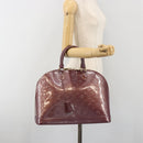 LOUIS VUITTON Monogram Vernis Alma GM Hand Bag Violet M93594 LV Auth 195927V-23