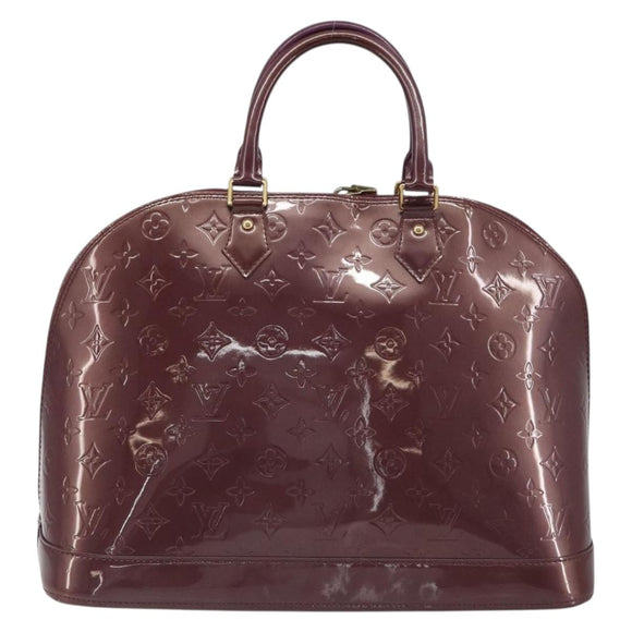 LOUIS VUITTON Monogram Vernis Alma GM Hand Bag Violet M93594 LV Auth 195927V