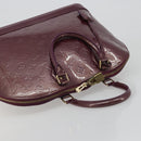LOUIS VUITTON Monogram Vernis Alma GM Hand Bag Violet M93594 LV Auth 195927V-6