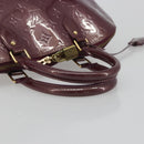 LOUIS VUITTON Monogram Vernis Alma GM Hand Bag Violet M93594 LV Auth 195927V-7