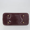LOUIS VUITTON Monogram Vernis Alma GM Hand Bag Violet M93594 LV Auth 195927V-9
