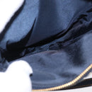 Christian Dior Trotter Canvas Saddle Accessory Pouch Navy Gold Auth 195928V-10