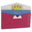 LOUIS VUITTON Epi Porte Cartes Simple Pass Case Pink M60785 LV Auth 195929V-1