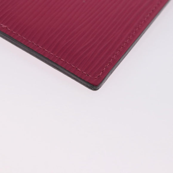 LOUIS VUITTON Epi Porte Cartes Simple Pass Case Pink M60785 LV Auth 195929V